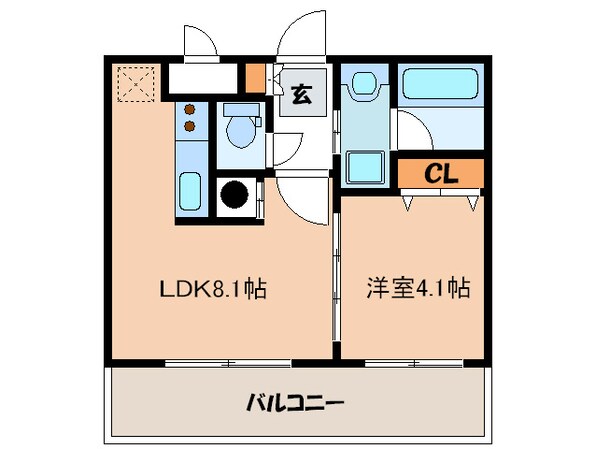 アクタス天神北(805)の物件間取画像